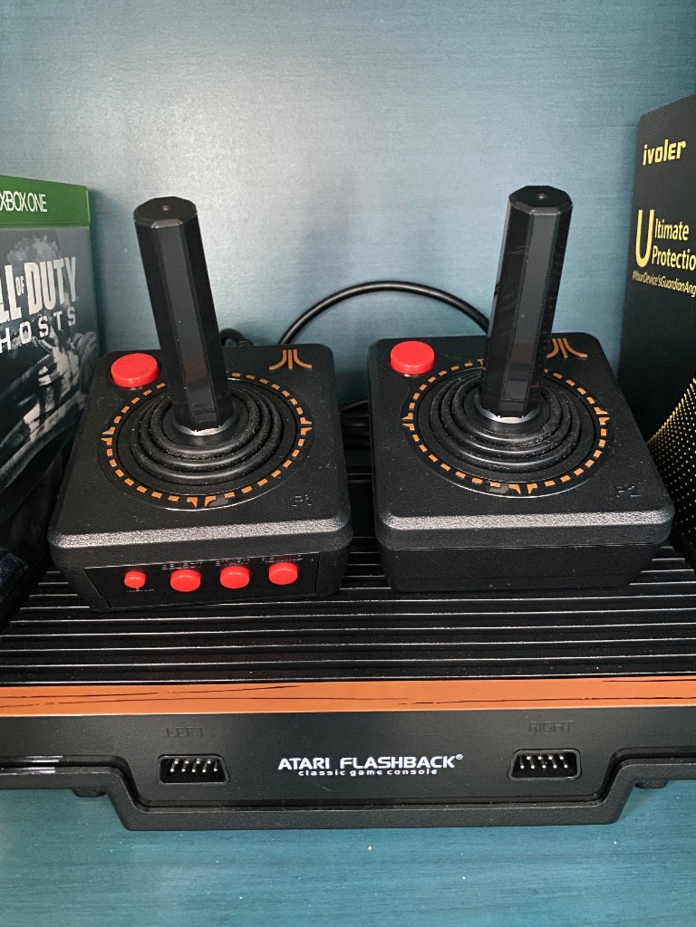 Atari Flashback with Two Controllers